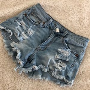 Hi-Rise Festival jean shorts
